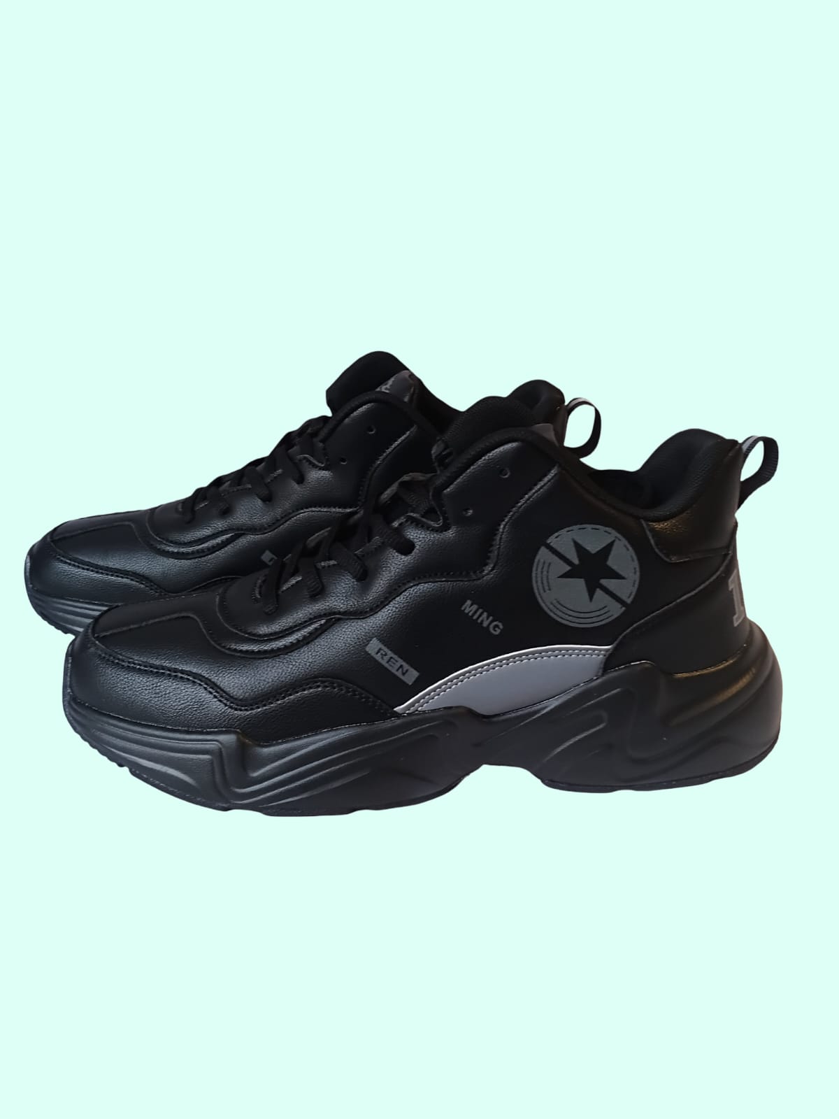 men's classic sneakers black , china size : 46 , foot length :30 cm men's classic sneakers black , china size : 46 , foot length :30 cm