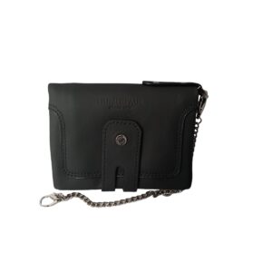 leather men's  black wallet