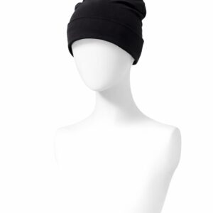 winter cap - black  & brown