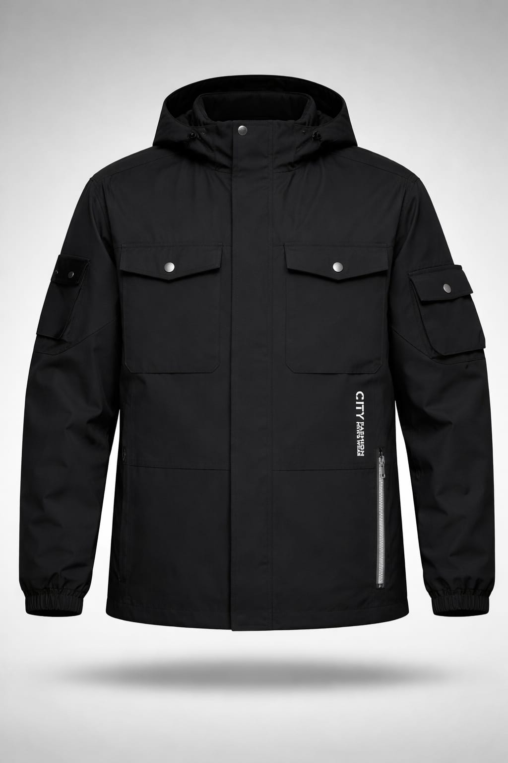 windbreaker jacket – black